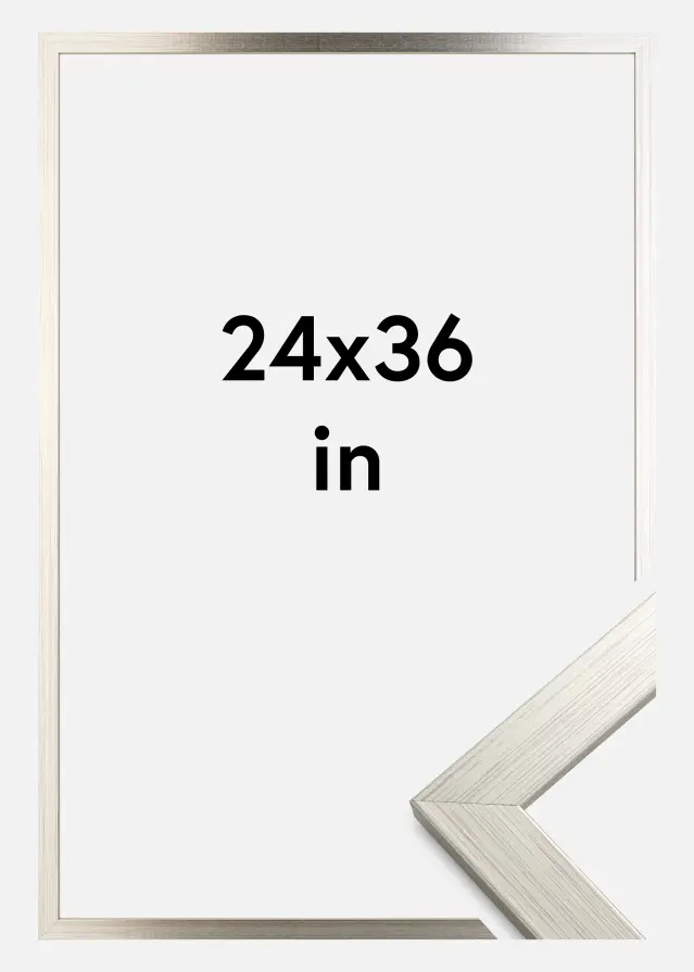 Ramme Silver Wood 24x36 inches (60,94x91,44 cm)