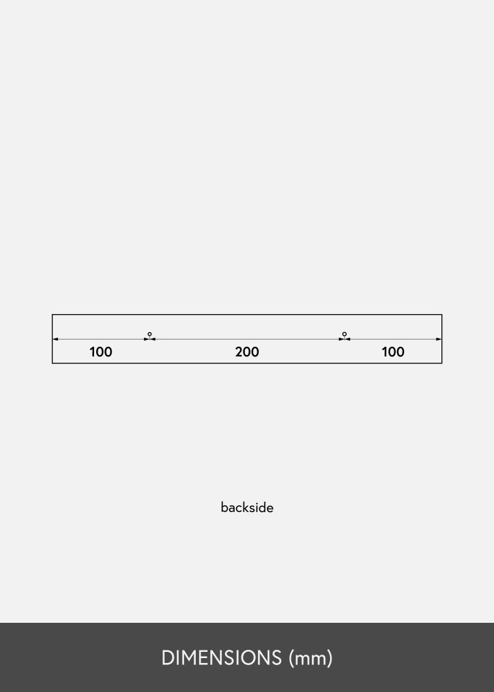 Billedhylde Sort 40 cm