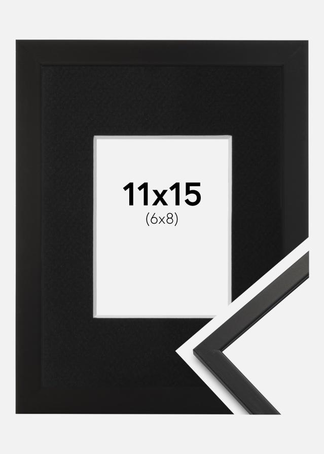 Ramme Edsbyn Sort 11x15 cm - Passepartout Sort 7x9 cm
