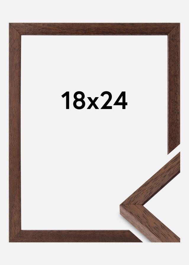 Ramme Ares Akrylglas Teak 18x24 cm