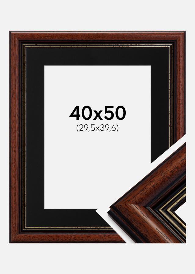 Ramme Old Retro 40x50 cm - Passepartout Sort 12x16 inches