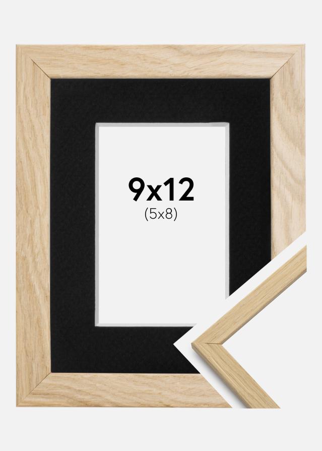 Ramme Edsbyn Eg 9x12 cm - Passepartout Sort 6x9 cm