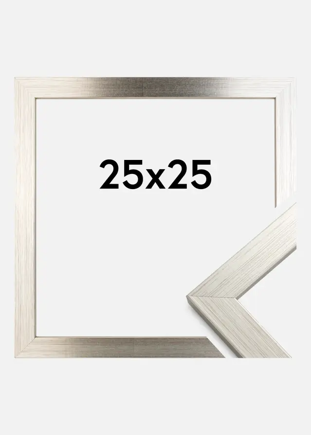 Ramme Silver Wood Akrylglas 25x25 cm