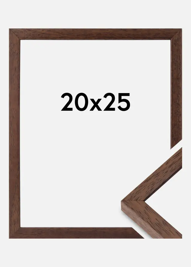 Ramme Ares Akrylglas Teak 20x25 cm