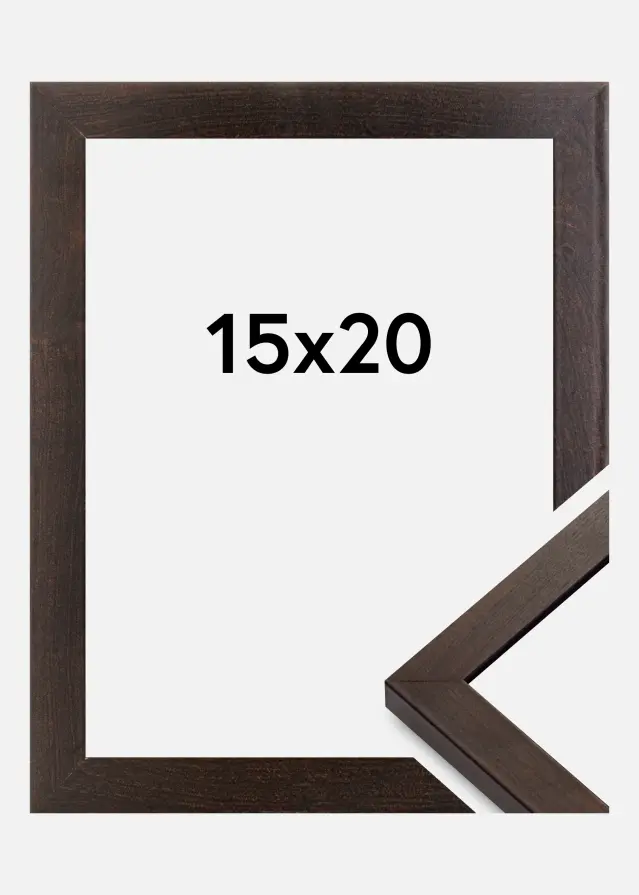 Ramme Selection Akrylglas Valnød 15x20 cm