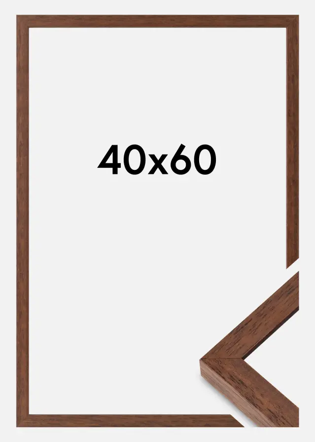 Ramme Hermes Akrylglas Teak 40x60 cm