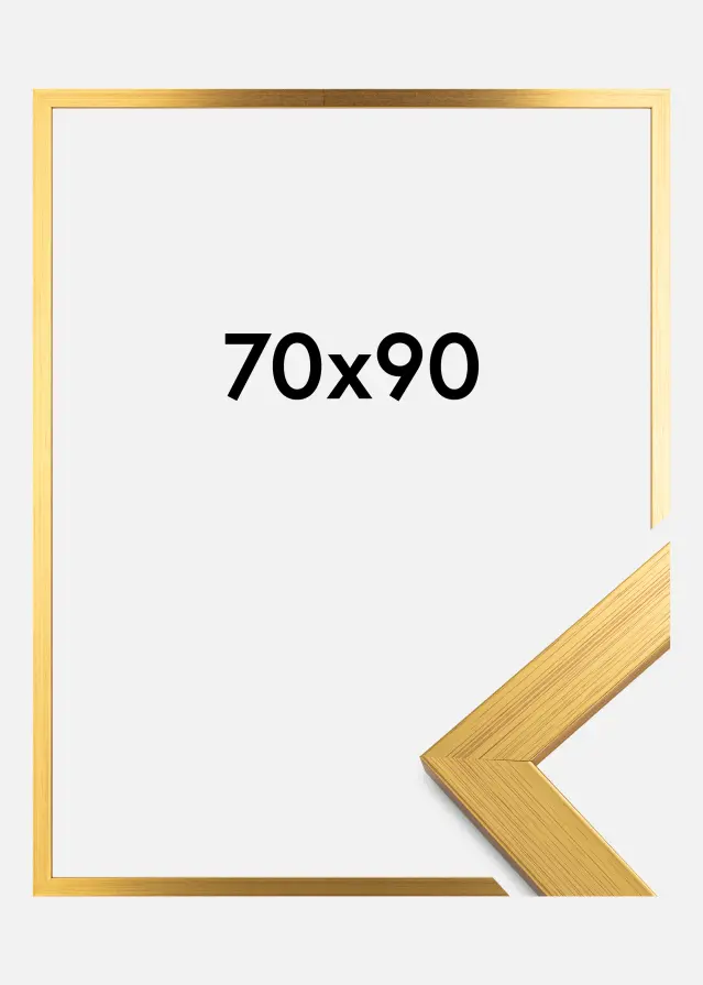 Ramme Gold Wood Akrylglas 70x90 cm