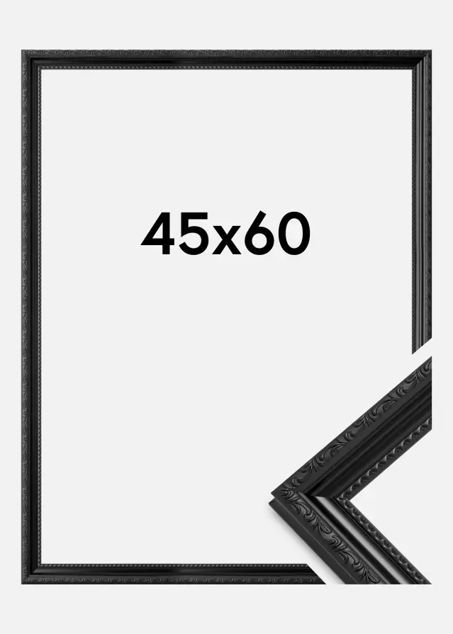 Ramme Abisko Akrylglas Sort 45x60 cm