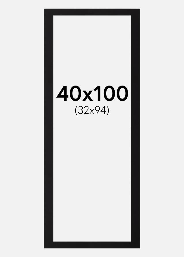 Passepartout Canson Sort (Hvid kerne) 40x100 cm (32x94)