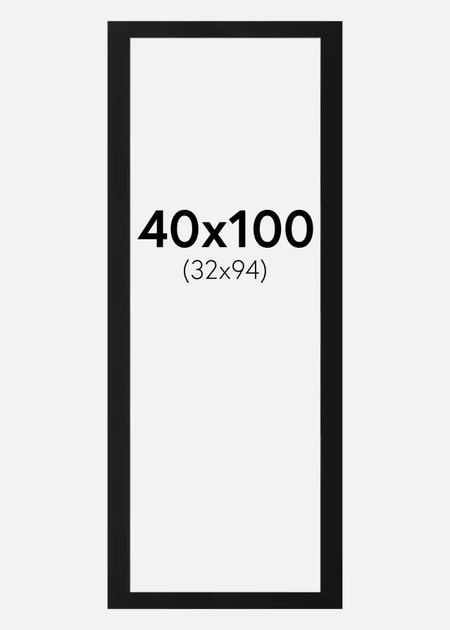 Passepartout Canson Sort (Hvid kerne) 40x100 cm (32x94)