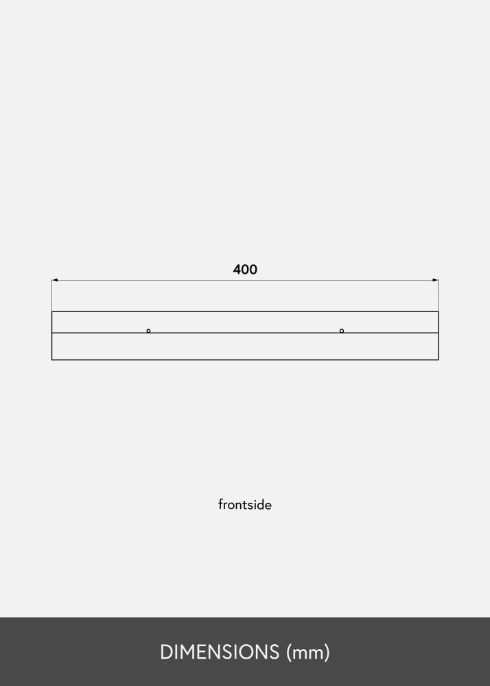Billedhylde Sort 40 cm