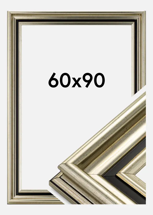 Ramme Gysinge Premium Sølv 60x90 cm