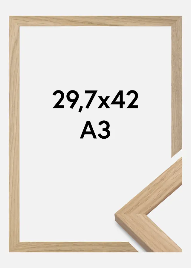Ramme Oak Wood Akrylglas 29,7x42 cm (A3)