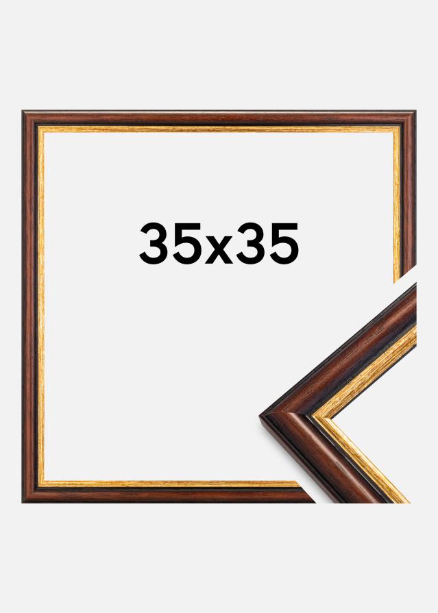 Ramme Siljan Akrylglas Brun 35x35 cm