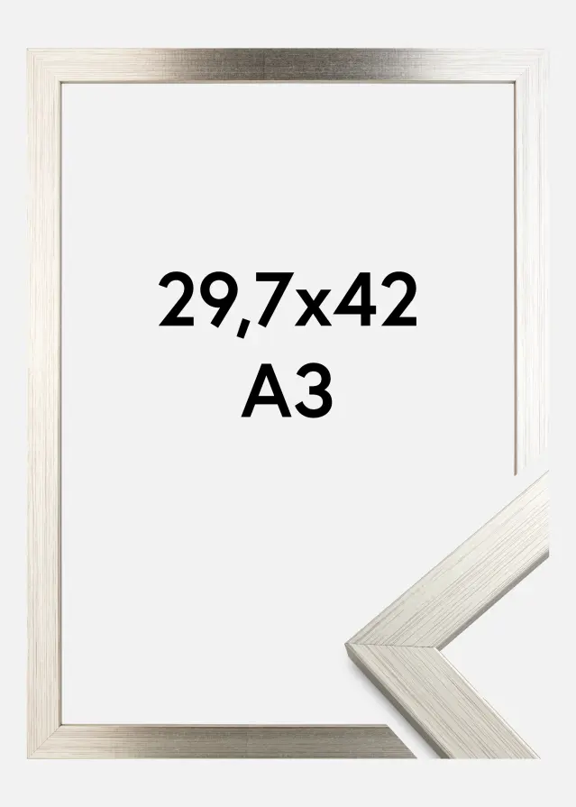 Ramme Silver Wood 29,7x42 cm (A3)