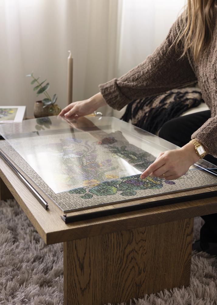 Puslespilsramme Sort 50x66,5 cm