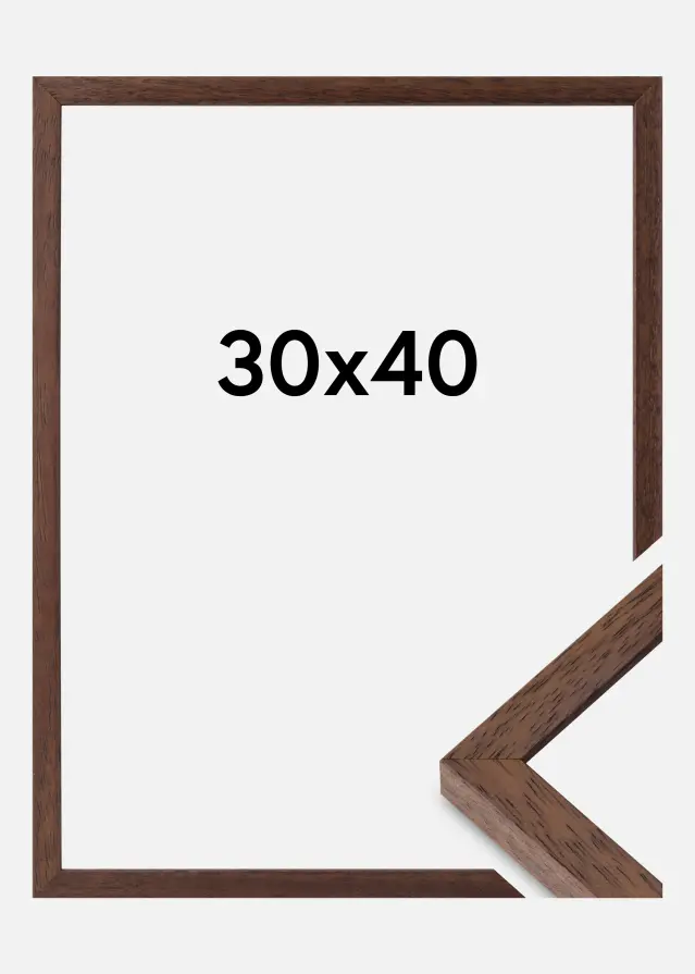 Ramme Ares Akrylglas Teak 30x40 cm