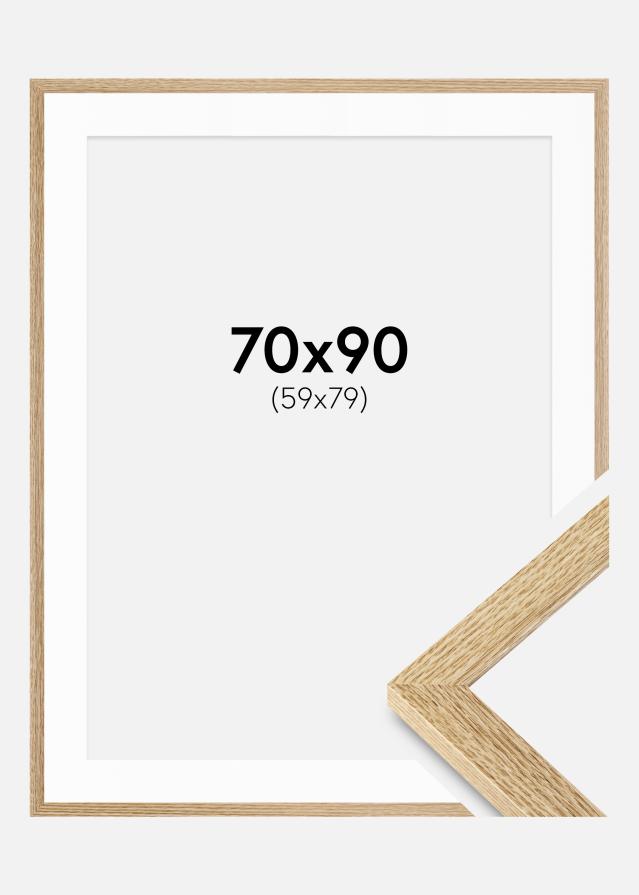 Ramme Selection Eg 70x90 cm - Passepartout Hvid 60x80 cm