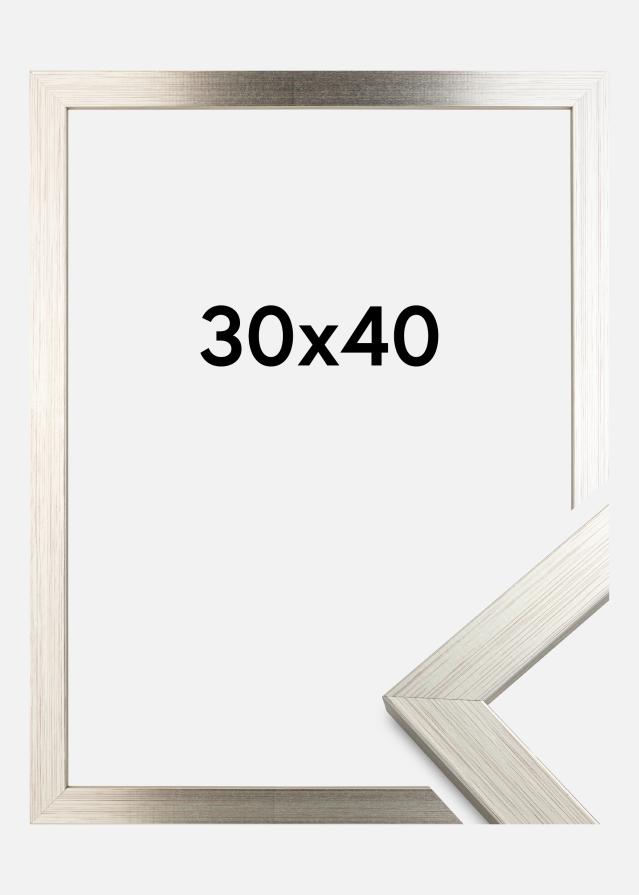 Ramme Silver Wood Akrylglas 30x40 cm