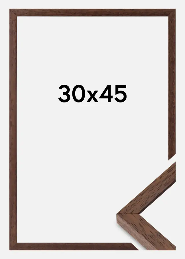 Ramme Ares Akrylglas Teak 30x45 cm