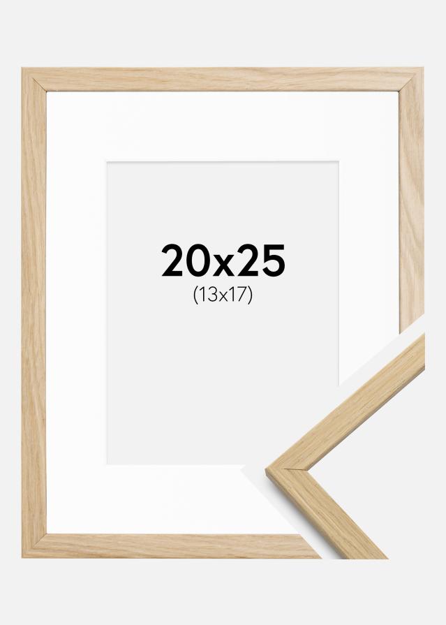 Ramme Edsbyn Eg 20x25 cm - Passepartout Hvid 14x18 cm