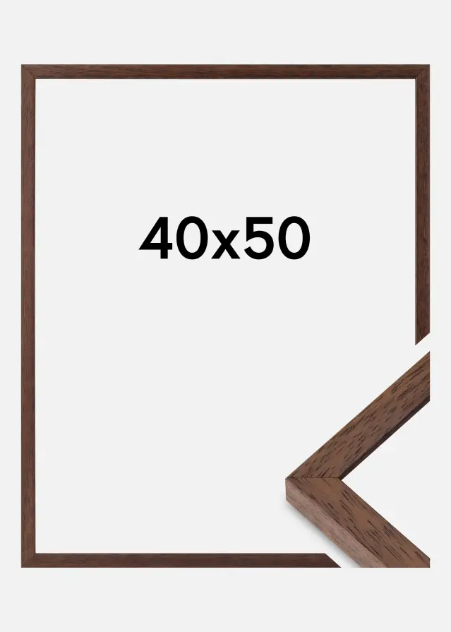 Ramme Ares Akrylglas Teak 40x50 cm