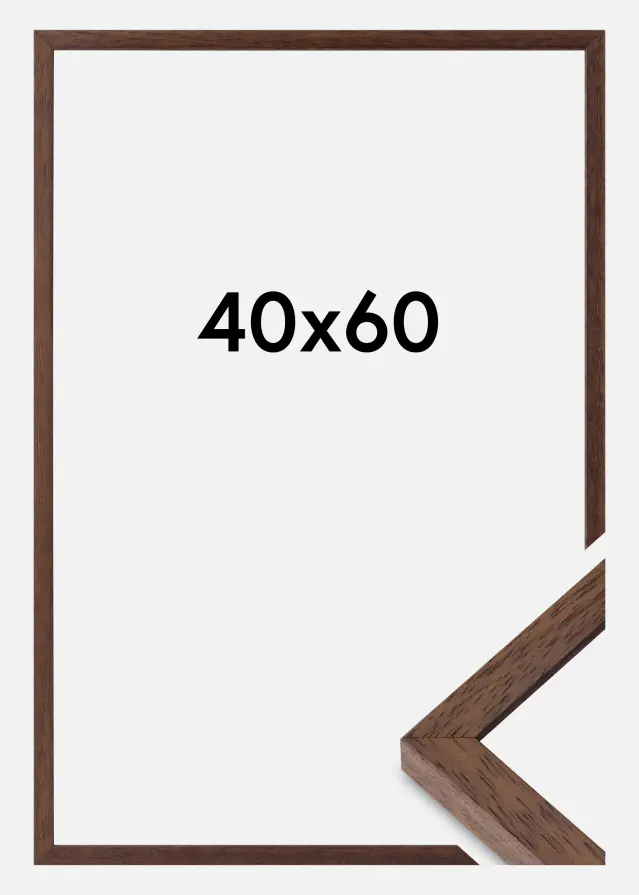 Ramme Ares Akrylglas Teak 40x60 cm