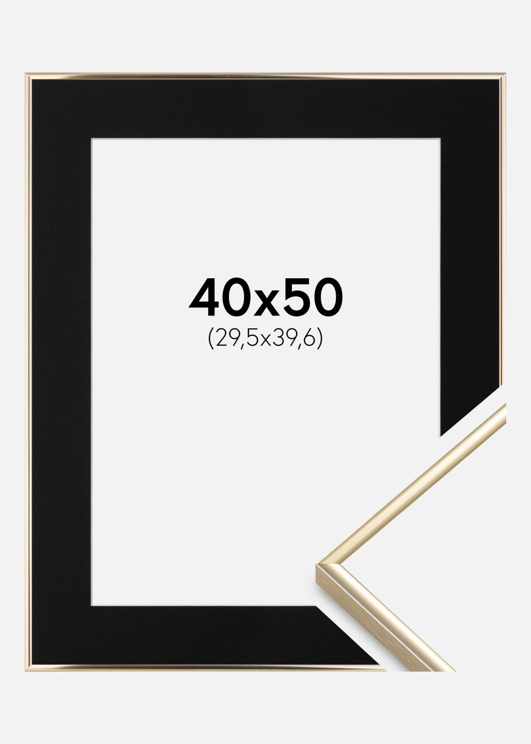 Product Image for Ramme Visby Blank Guld 40x50 cm - Passepartout Sort 12x16 inches