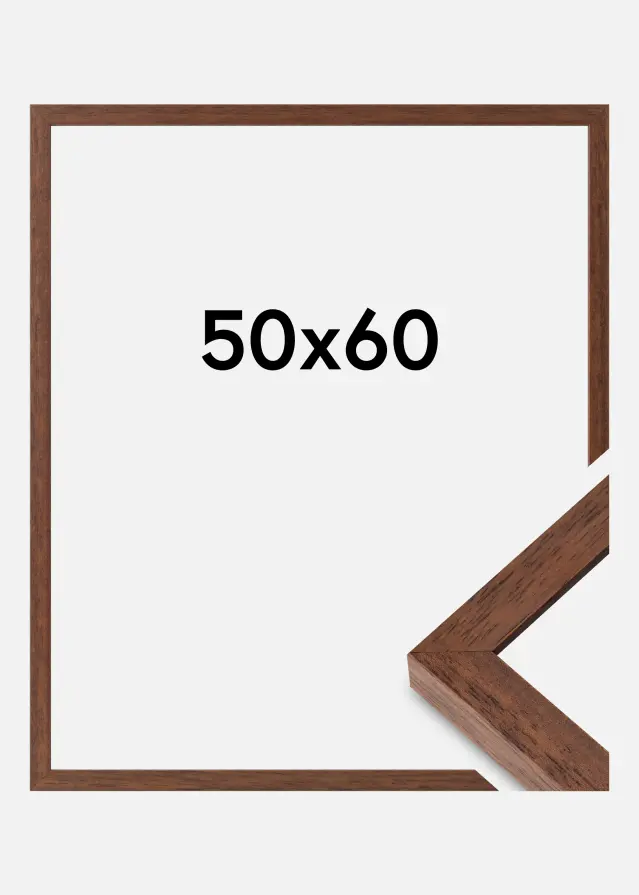 Ramme Hermes Akrylglas Teak 50x60 cm