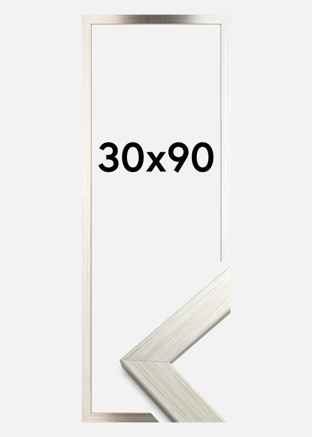 Ramme Silver Wood Akrylglas 30x90 cm