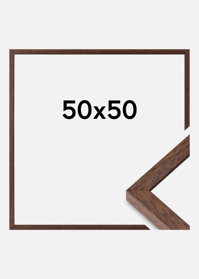 Ramme Ares Akrylglas Teak 50x50 cm