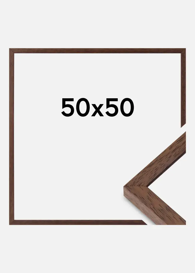Ramme Ares Akrylglas Teak 50x50 cm