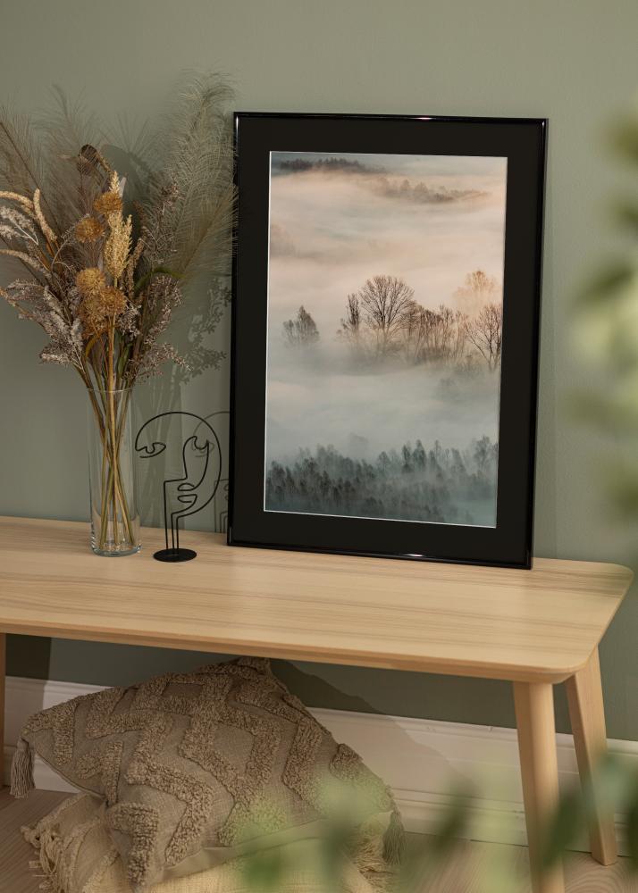 Ramme New Lifestyle Sort 20x30 cm - Passepartout Sort 15x22 cm