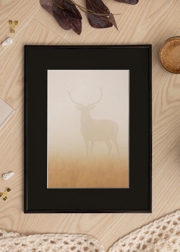 Ramme New Lifestyle Sort 20x30 cm - Passepartout Sort 15x22 cm