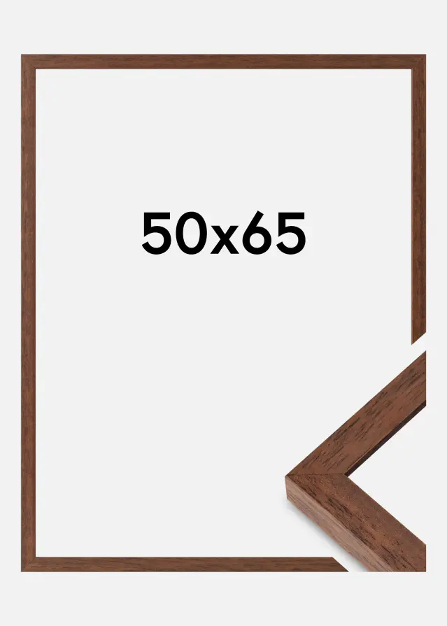 Ramme Hermes Akrylglas Teak 50x65 cm