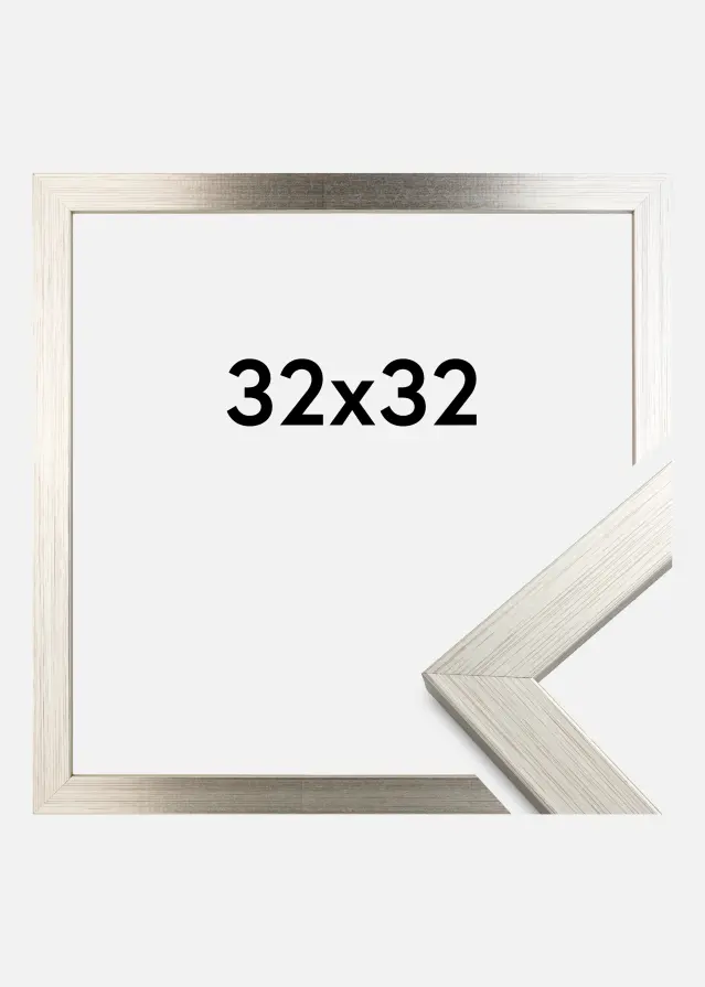 Ramme Silver Wood Akrylglas 32x32 cm
