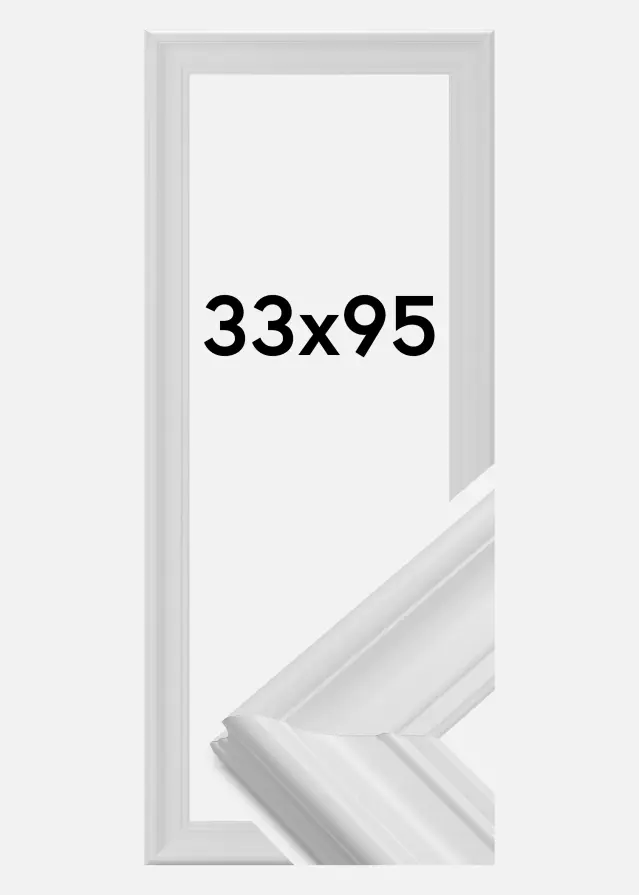 Ramme Mora Premium Hvid 33x95 cm