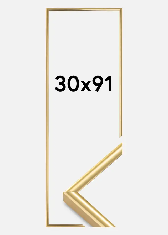 Ramme Victoria Akrylglas Guld 30x91 cm