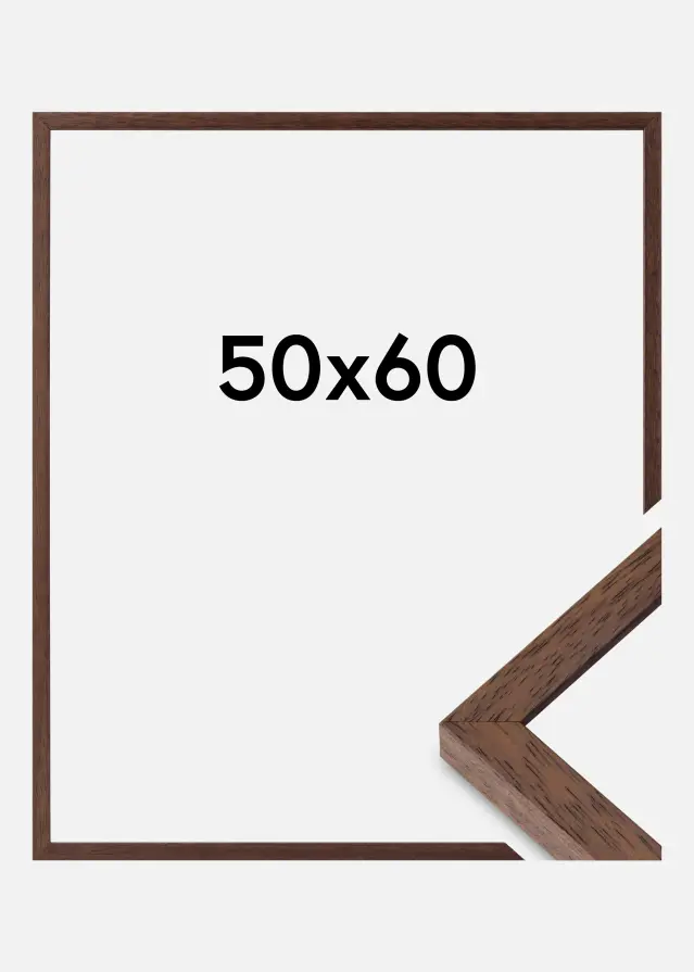 Ramme Ares Akrylglas Teak 50x60 cm