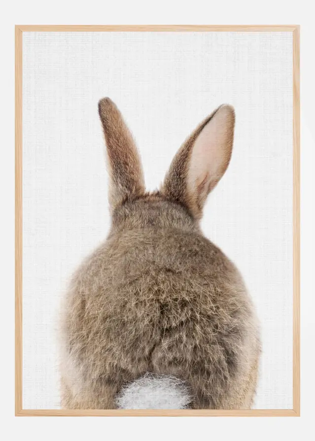 Peekaboo Bunny Tail Plakat