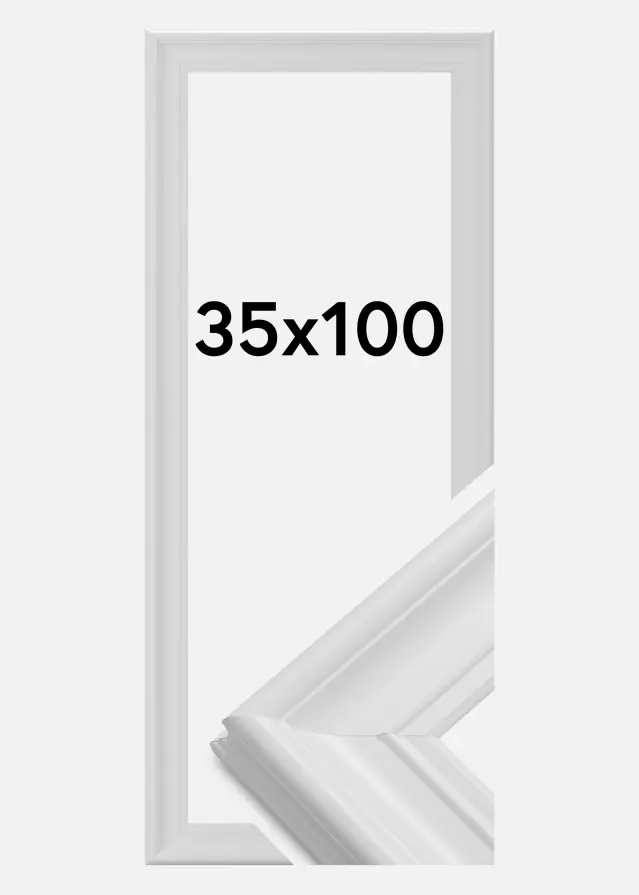 Ramme Mora Premium Hvid 35x100 cm