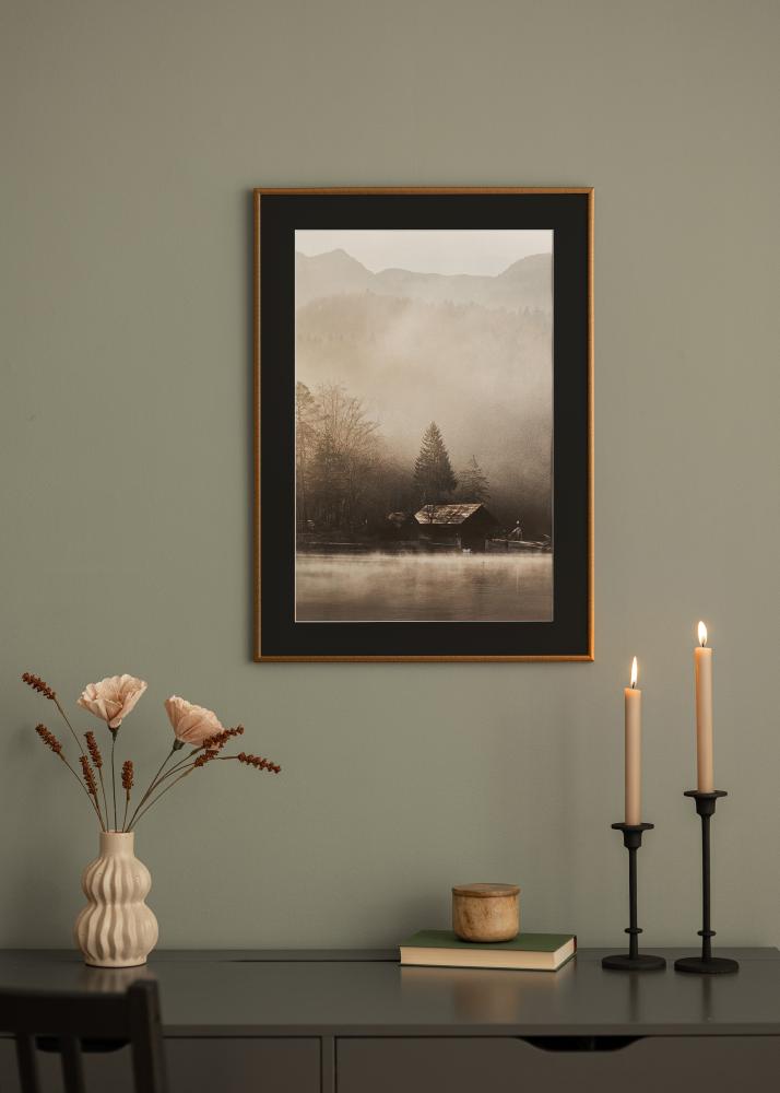 Ramme New Lifestyle Bronze 60x80 cm - Passepartout Sort 50x65 cm