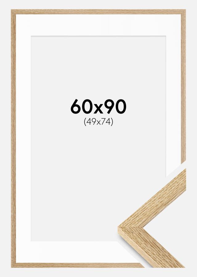 Ramme Selection Eg 60x90 cm - Passepartout Hvid 50x75 cm