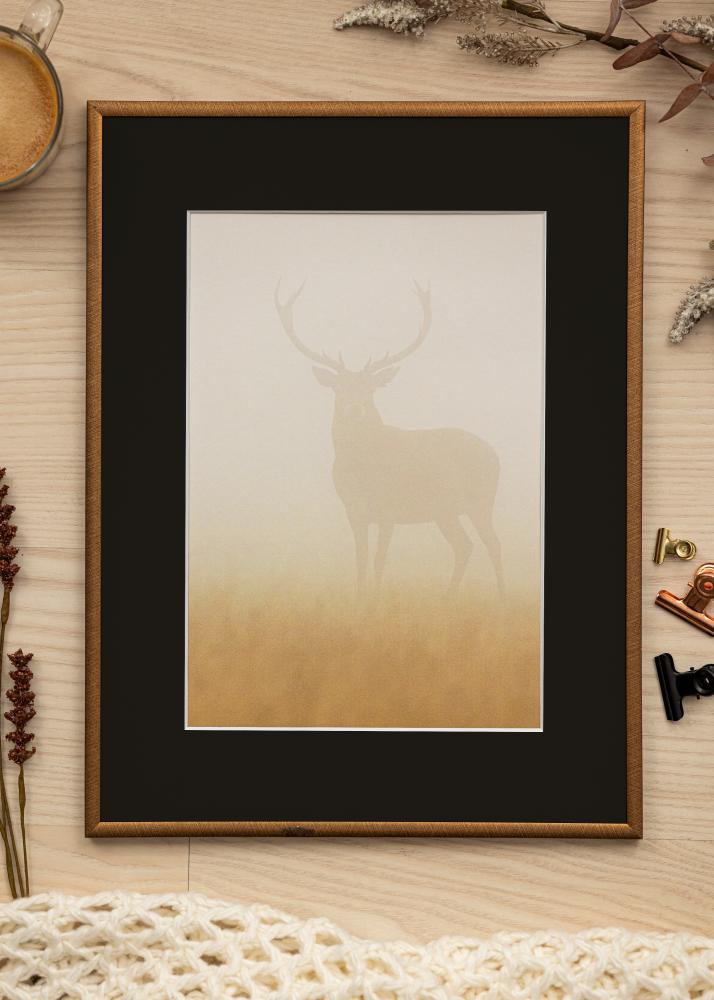 Ramme New Lifestyle Bronze 60x80 cm - Passepartout Sort 50x65 cm