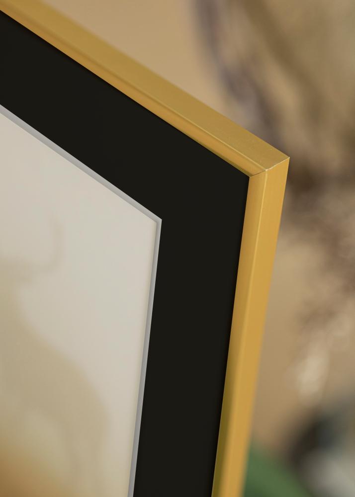 Ramme New Lifestyle Guld 20x30 cm - Passepartout Sort 15x21 cm (A5)