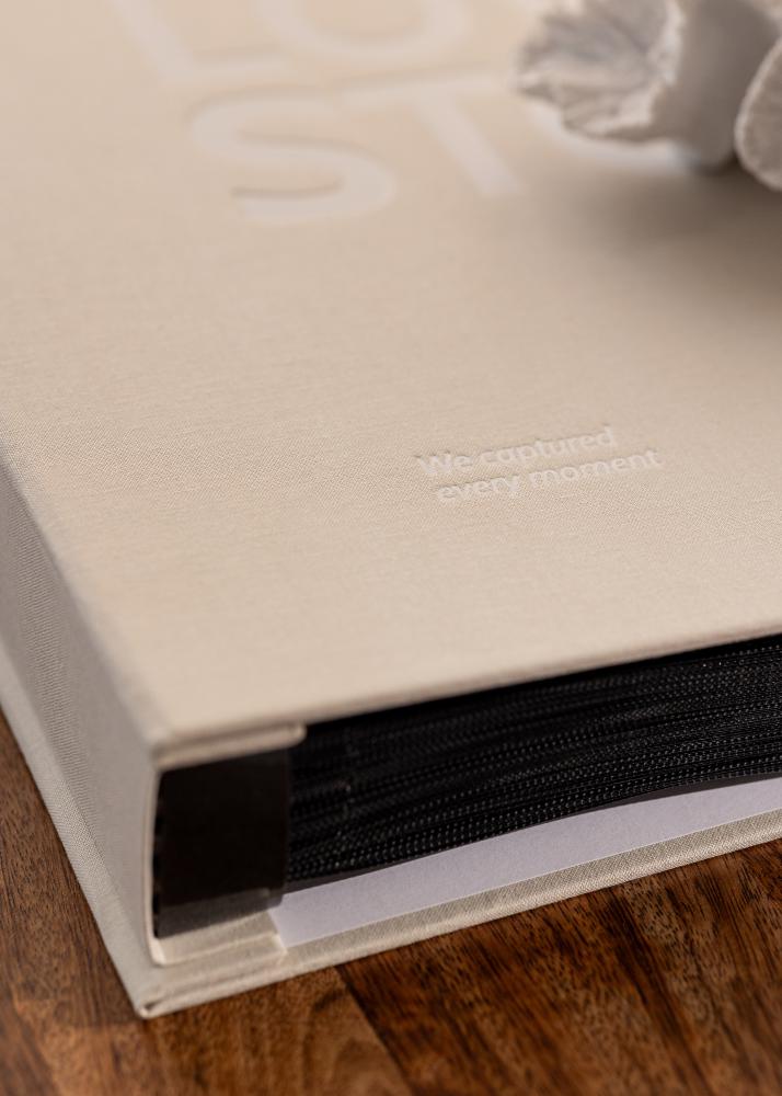 KAILA Fotoalbum OUR LOVE STORY Creme - 600 billeder i 10x15 cm