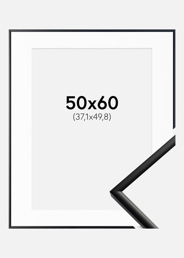 Ramme New Lifestyle Mat Sort 50x60 cm - Passepartout Hvid 15x20 inches