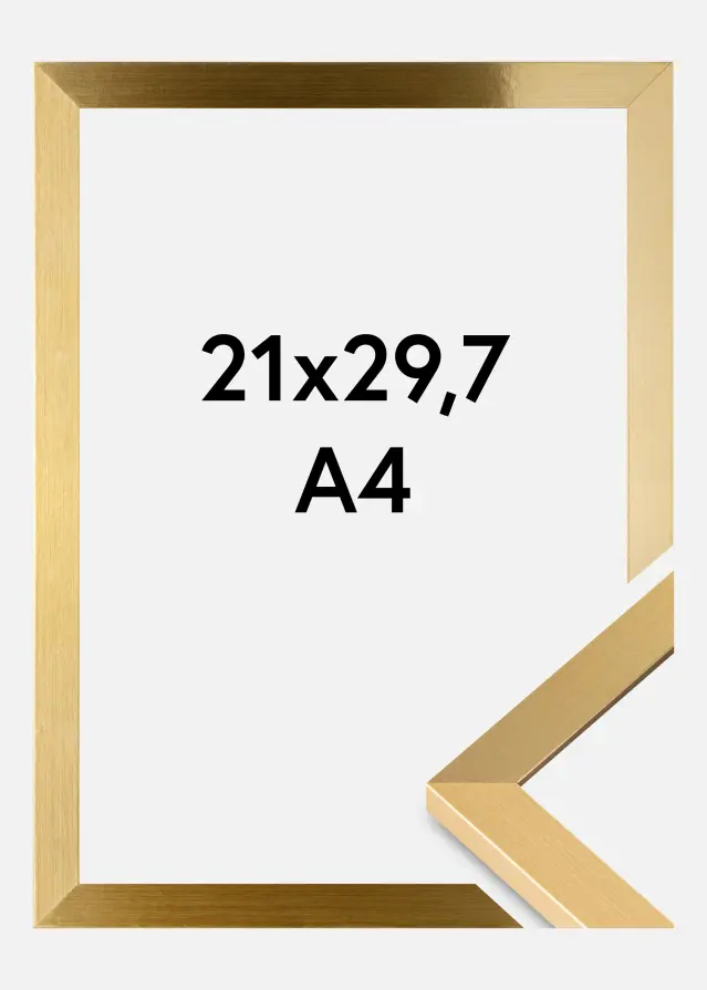 Ramme Selection Akrylglas Guld 21x29,7 cm (A4)
