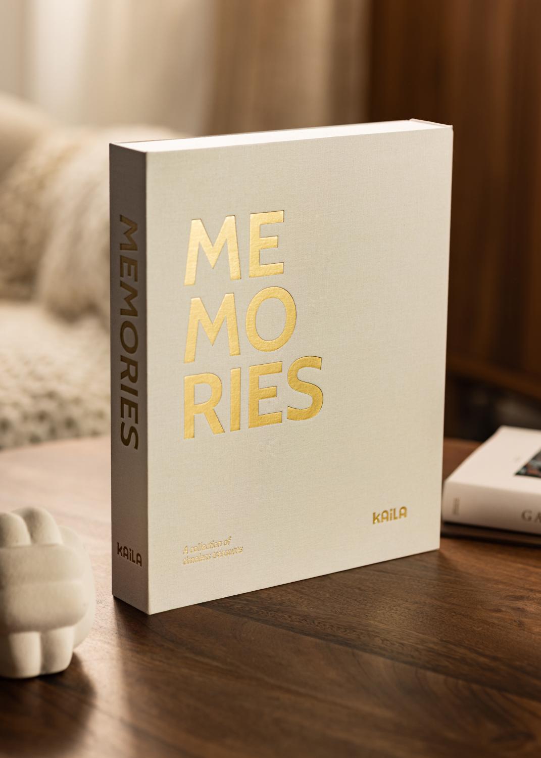 Product Image for KAILA MEMORIES Cream - Coffee Table Photo Album (60 Sorte Sider / 30 Blade)