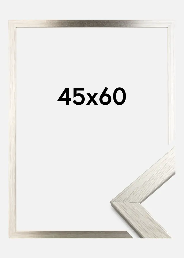 Ramme Silver Wood Akrylglas 45x60 cm